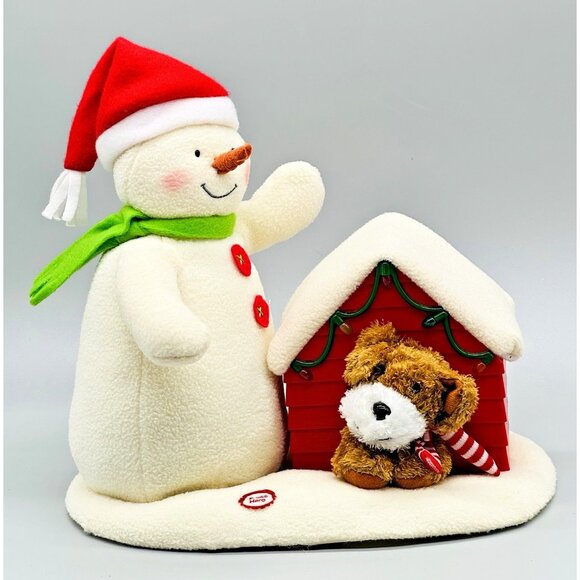 Hallmark Other - Hallmark Jingle Pals Deck the Halls Duo Plush Singing Snowman Dog 2011